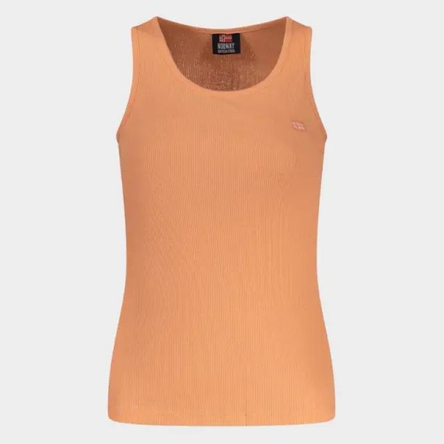 Norway Nautical School - Γυναικείο T-shirt Αμάνικο Rib 856220-PEACH Πορτοκαλί - L