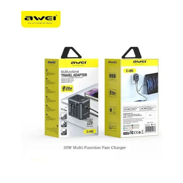 Awei C-20 Αντάπτορας Πρίζας από Universal σε Universal 2