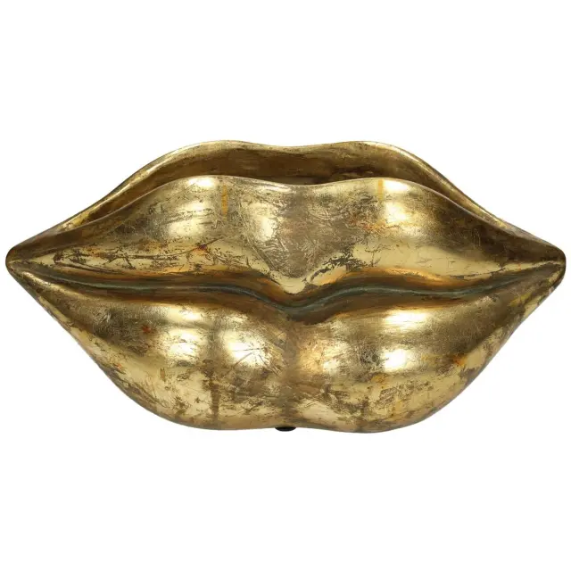 Κασπώ Χείλη Χρυσό Polyresin 37.3x14.2x17cm