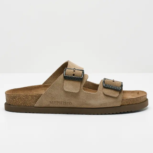Mephisto Πέδιλα Ανδρικό δέρμα suede Μπεζ MEP/NERIO WARM GREY