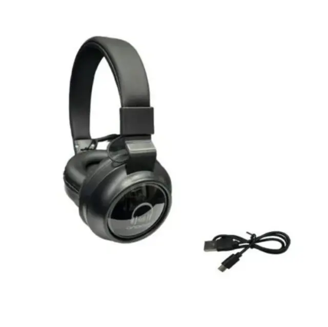 Andowl MAX 5A Ασύρματα / Ενσύρματα On Ear Ακουστικά με 6 ώρες Λειτουργίας Μαύρα