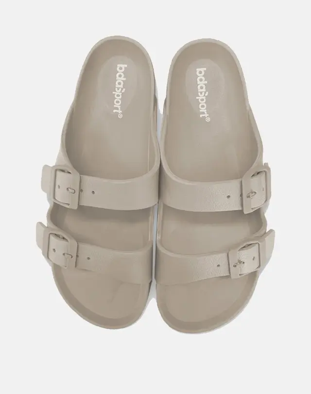 Body Action Women's Two Strap Slides Μπεζ 091402-05C (Body Action) 2