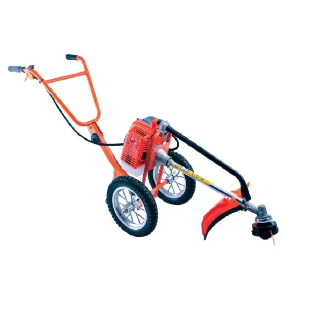 Gardy Δίχρονο Βενζινοκίνητο 3hp Τροχήλατο Θαμνοκοπτικό Χορτοκοπτικό με Ρόδες 13kg / GUKW62 2