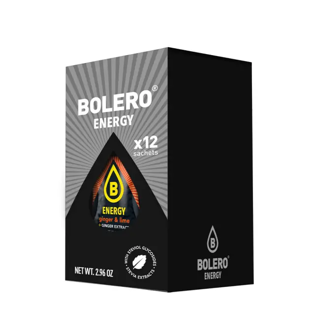 Bolero Energy Mix Ginger – Lime, 12 x 7 g