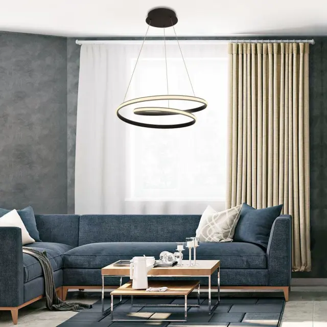 LED Φωτιστικό Οροφής Κρεμαστό FEEL 43Watt IP20 Μαύρο VIV004614