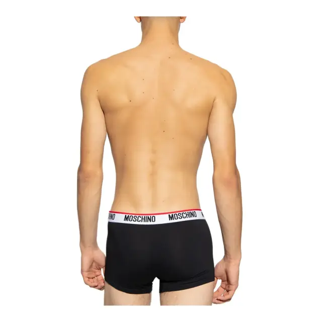 Moschino Ανδρικό Boxer Logo Trim - Τριπλό Πακέτο, Χρώμα Μαύρο-Λευκό-Γκρι - XL 3
