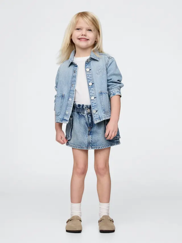 Βρεφικό & Νηπιακό UltraSoft Denim Cargo Skort Medium wash