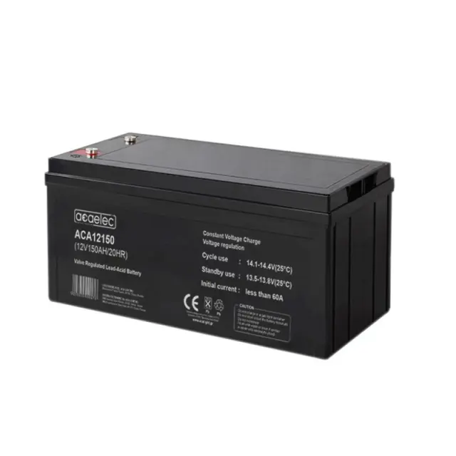 ΜΠΑΤΑΡΙΑ AGM VRLA 12V 150AH/20HR 38,7kg 484X171X240MM / ACA12150