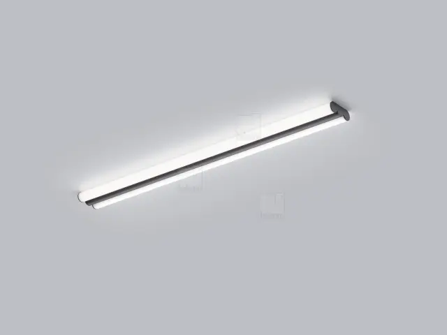 LOOM Φωτιστικό Τοίχου & Οροφής Μπάνιου IP44 LED 36W Μαύρο Ματ 3000K–4000K