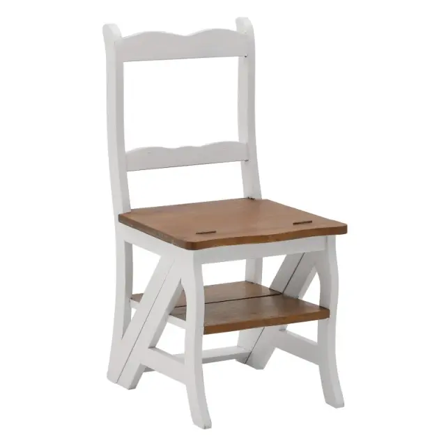 Καρέκλα Σκάλα Λευκό/Φυσικό Ξύλο /86x42x47/42cm 3-50-092-0137