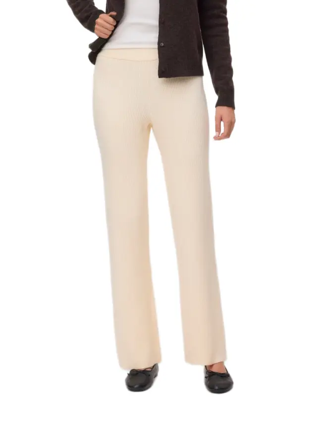 Vero Moda γυναικείο πλεκτό παντελόνι ριμπ VMGOLD 10345717-1 2