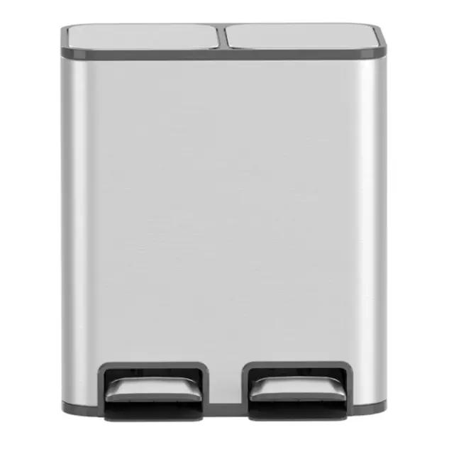Delta Cleaning Κάδος διπλός χωρητικότητας 50L (25+25L) με εσωτερικό κάδο ΙΝΟΧ / ΚΑ74