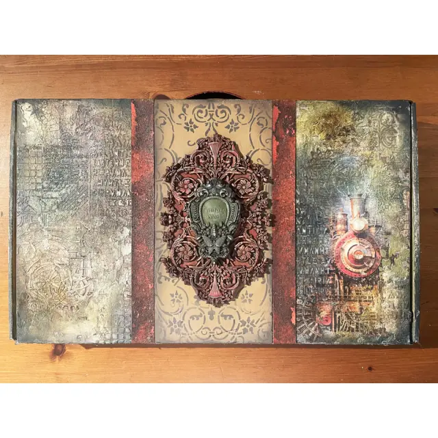 Καλούπι σιλικόνης A5, 15×21cm, Stamperia, Sir Vagabond in Fantasy World, Corners 3