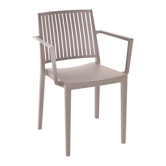 Πολυθρόνα Στοιβαζόμενη Tortora PP/PC/ABS 58x55x82cm