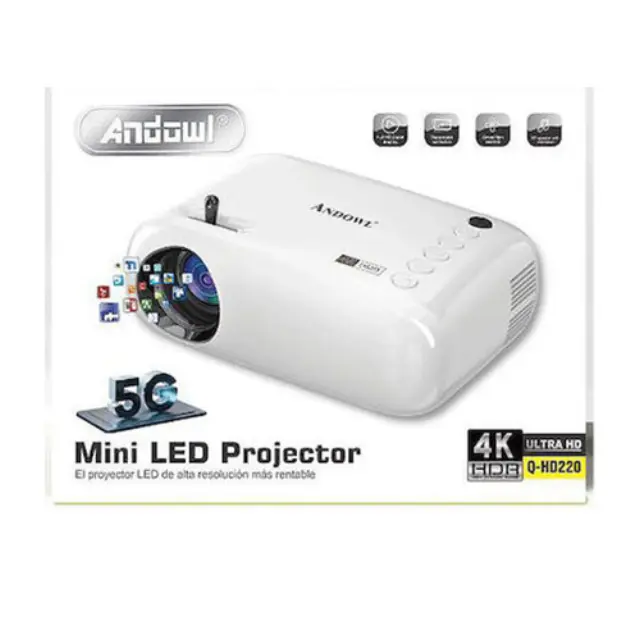 Andowl Q-HD220 Προτζέκτορας Mini Led 4K Ultra HD Λευκό
