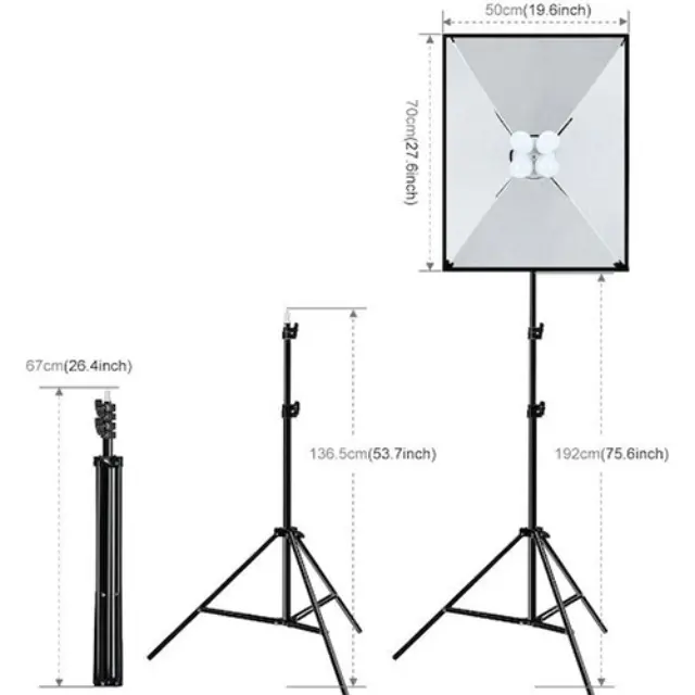 Puluz PU5071EU Softbox Kit 50x70εκ. 2
