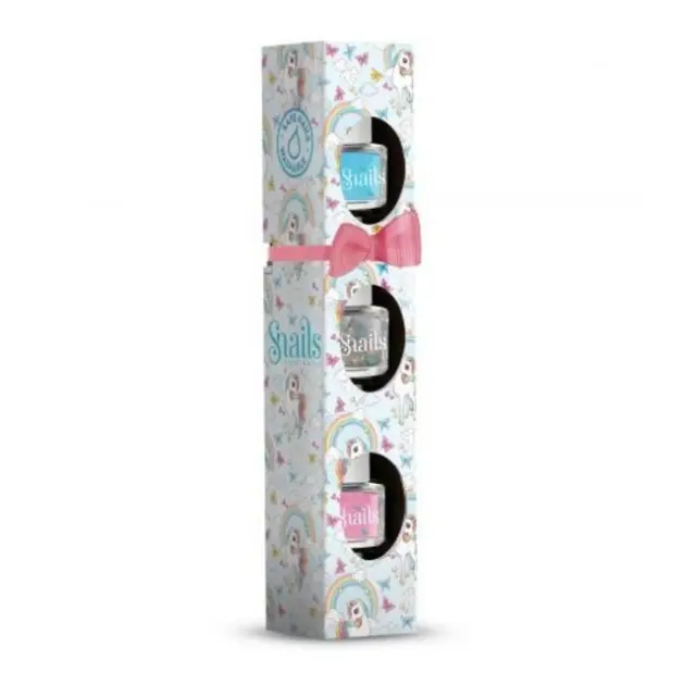 Snails Mini 3 Pack Βερνίκι Νυχιών– Rainbow Unicorn, 3τμχ