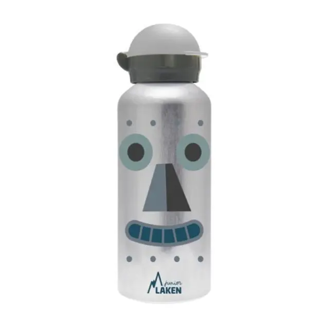 Laken Παγούρι Αλουμινίου Hit Cap 450ml Robot Ασημί (848073)