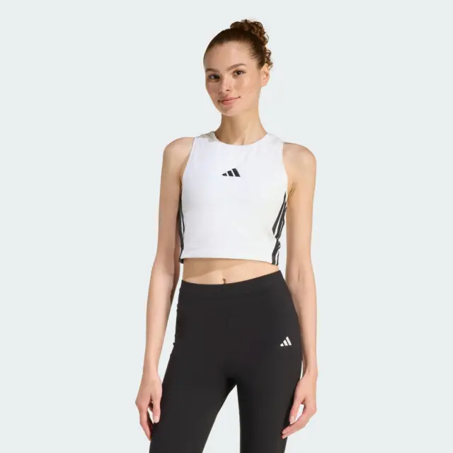 adidas Sportswear Essentials 3-Stripes Padded Γυναικείο Αμάνικο T-Shirt - M