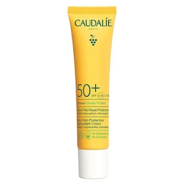 Caudalie | Vinosun Ocean Protect Lightweight Cream SPF50+ Αντηλιακή Κρέμα Προσώπου-Λαιμού Χωρίς Άρωμα | 40ml