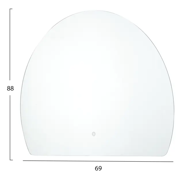 ΚΑΘΡΕΠΤΗΣ TOIXOY FB94491 ΧΩΡΙΣ ΠΛΑΙΣΙΟ-LED ΟΠΙΣΘΙΟΣ ΦΩΤΙΣΜΟΣ 89x69Υεκ. 2