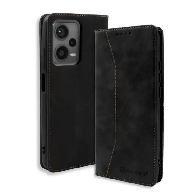 Bodycell Book Case Pu Leather Xiaomi Note 12 5G Black