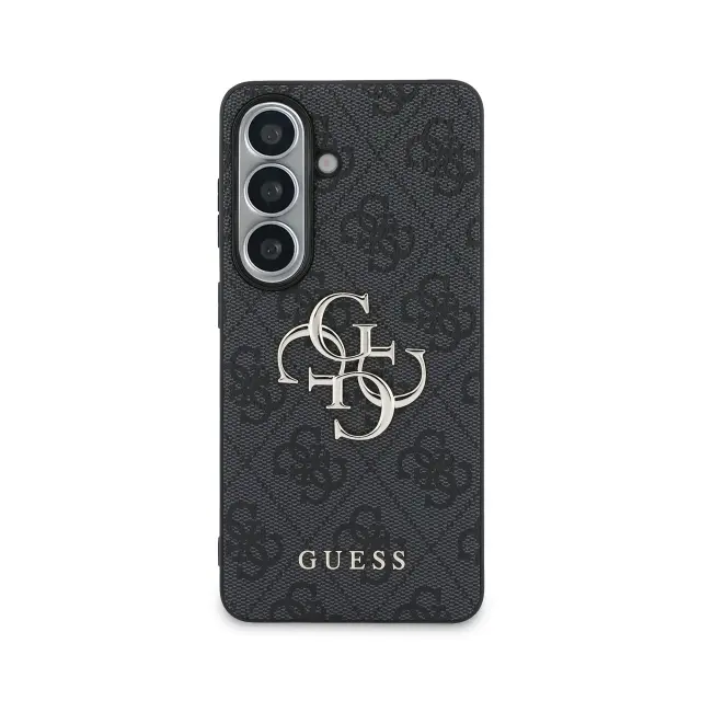 Guess PU 4G Metal Logo Case for Samsung Galaxy S26 Grey 3