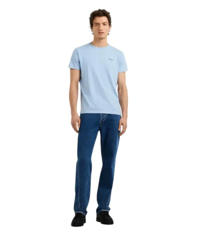 Pepe Jeans - Ανδρικό T-shirt Original Basic PM5010180-532 Γαλάζιο 3