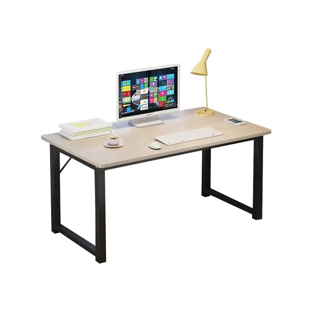 Γραφείο Μαύρο/Φυσικό Μέταλλο/MDF 100x60x73cm