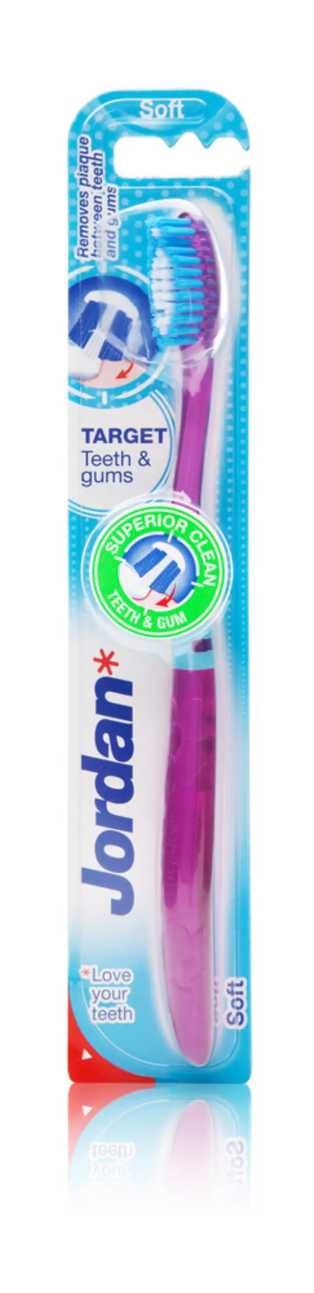 Jordan Target Teeth & Gums Οδοντόβουρτσα Μαλακή Πράσινη 1τμχ