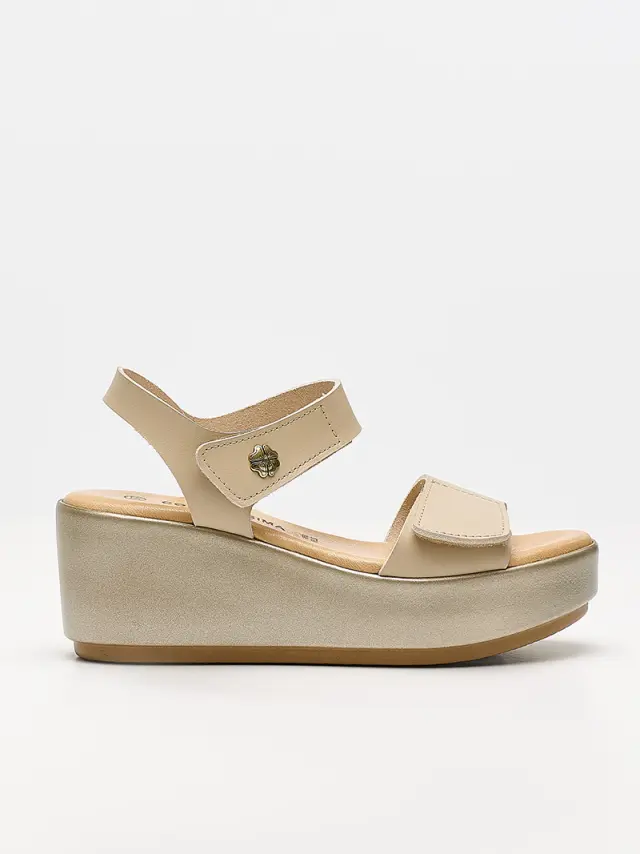 Comodissima Πέδιλα Γυναικείο δέρμα Μπεζ COM/343180 BEIGE 3