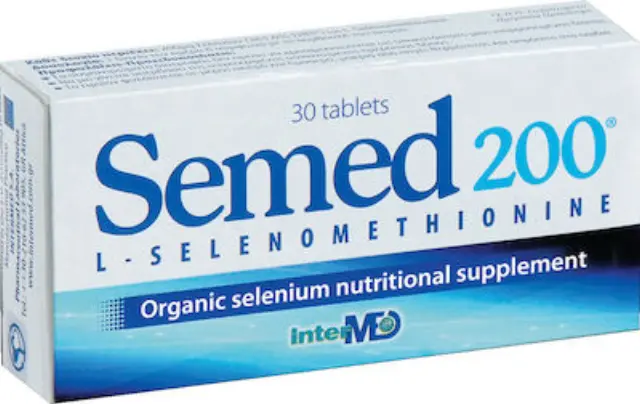 INTERMED Semed Οργανικό σελήνιο με τη μορφή της L-selenomethionine 30 Δισκία 2