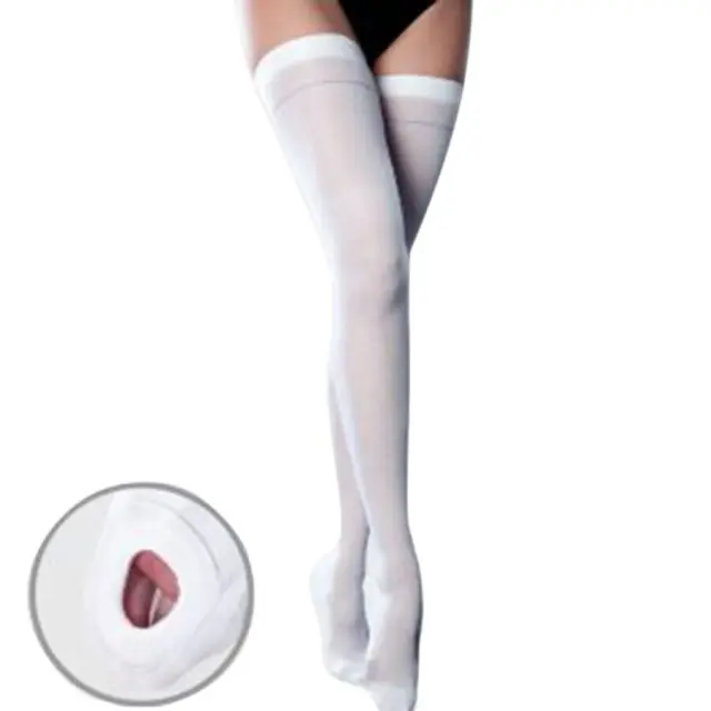Anatomic Help 1340 Κάλτσες Ριζομηρίου Διαβαθμισμένης Συμπίεσης Λευκές - Large