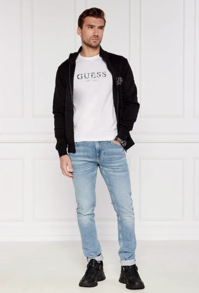 Guess Ανδρικό T-shirt Κοντομάνικο White Άσπρο - XXL 2