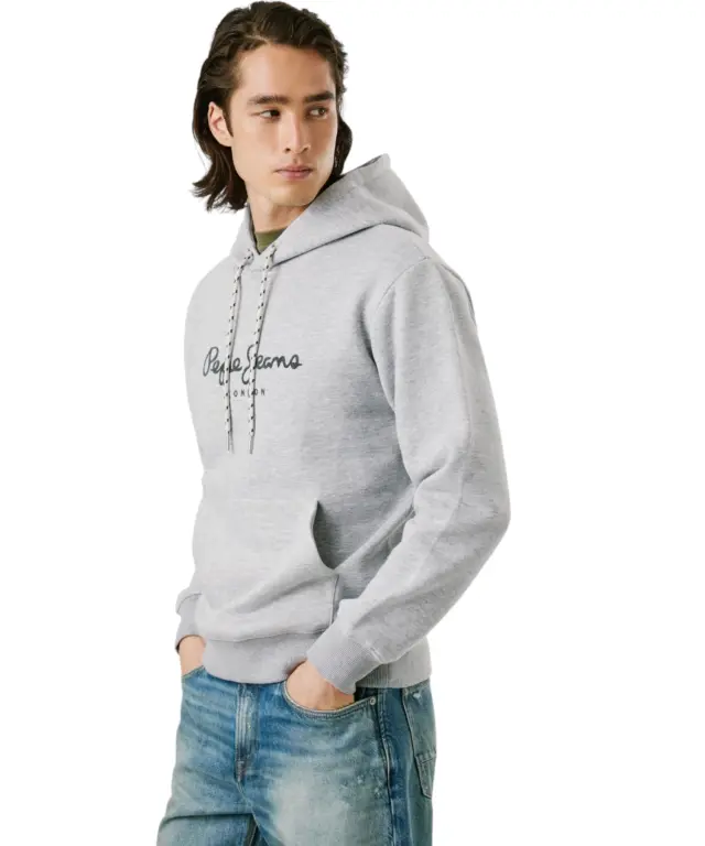 Pepe Jeans - Ανδρική Φούτερ με Κουκούλα Macbeth PM5800019-933 Γκρι 2