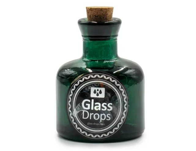 Διακοσμητικό Μπουκάλι με πώμα Glass Drops Ramos (5323DB734) Aπό 100% ανακυκλωμένο γυαλί, Xωρητικότητας 125ml, Διαστάσεων Ø 7 x Υ 10 cm, Albahaca 5323DB734 3