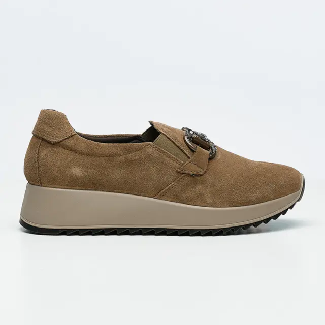 Imac Μοκασίνια-Loafers Γυναικείο δέρμα Nubuck Καφέ IMA/858200 FANGO