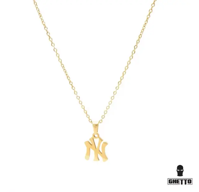 Ghetto Hip Hop NY SS Necklace Unisex Gold