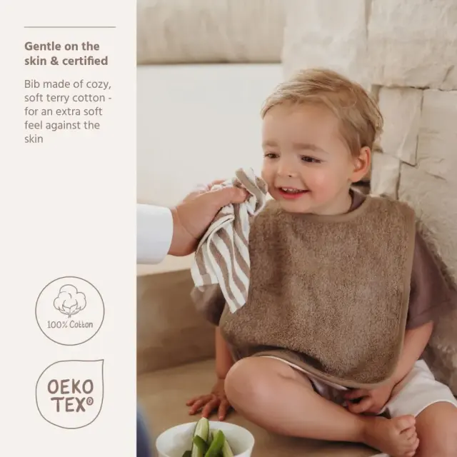 Meyco Σετ 3 Σαλιάρες Natural/Soft Sand/Taupe 2
