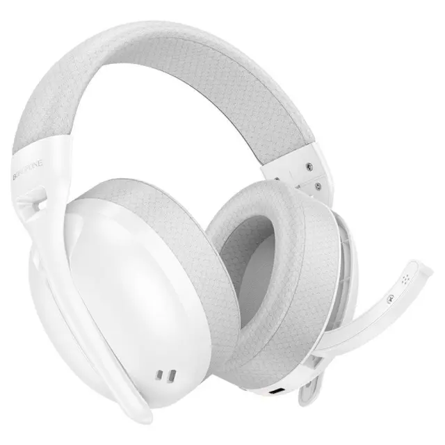 Borofone Ασύρματα Over Ear Ακουστικά με Μικρόφωνο Άσπρα BO30