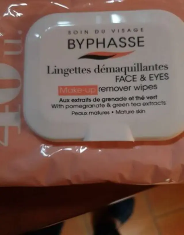 Byphasse Wipes Make-Up Remover Pomegranante