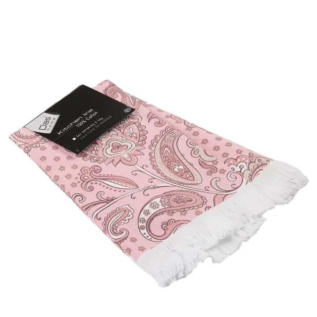 Σετ 2Τεμ Πετσέτες Κουζίνας 30x50 Das Home 0891 Pink 100% βαμβακερό 2