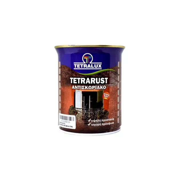Αντισκωριακό Αστάρι Μαύρο 750ml Tetrarust Tetralux | Μαύρο | 0.750ml