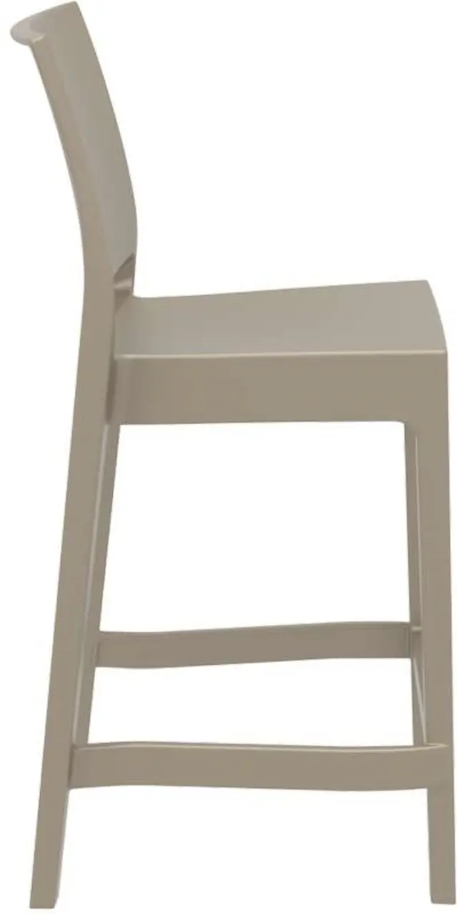 Σκαμπό Bar Στοιβαζόμενο MAYA Dove Grey PP 44x50x98cm 3