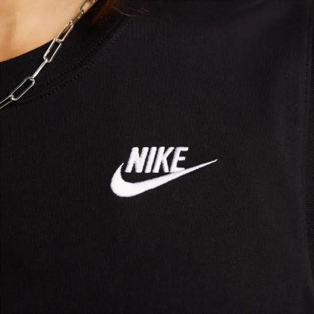 Nike Sportswear Club Cropped Top (FV5505-010) - Μαύρο 3