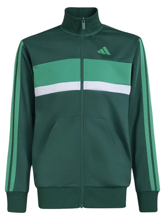 Adidas J 3s Tiberio Ts Kids Sweatpants Set Green KT1665 - 164 3