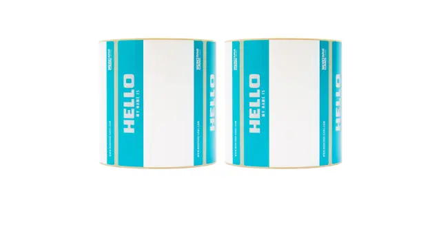 MONTANA STICKER "HELLO" ROLL OF 500pcs