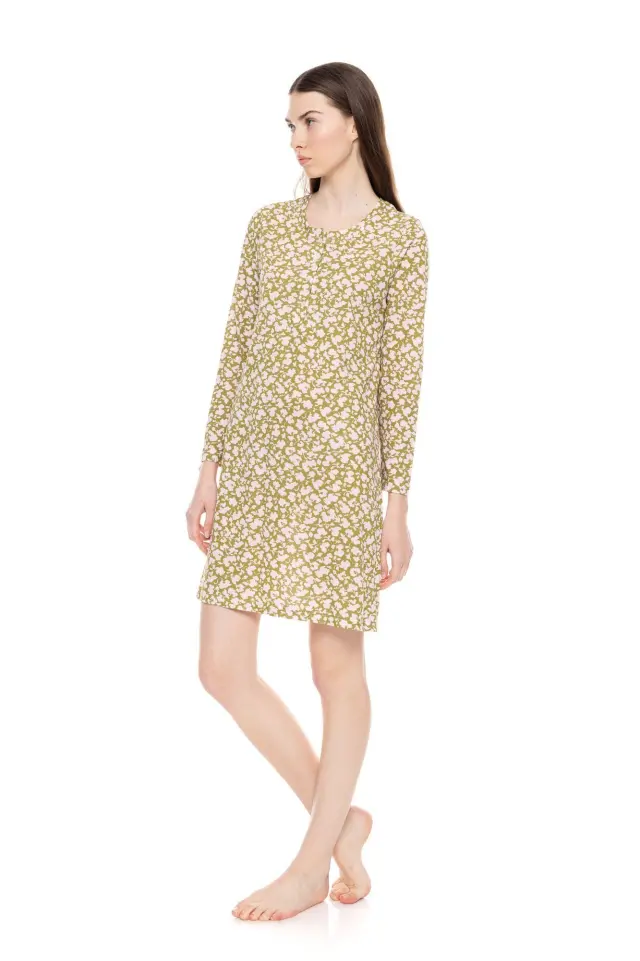 W1614 - Type - NIGHTGOWN GREEN BLOSSOM 2