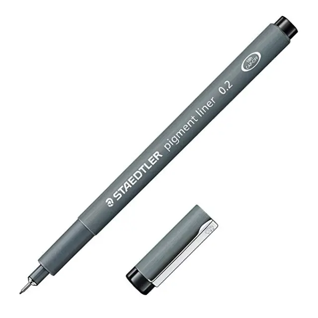 Μαρκαδόρος Pigment Liner Black - 0.2mm
