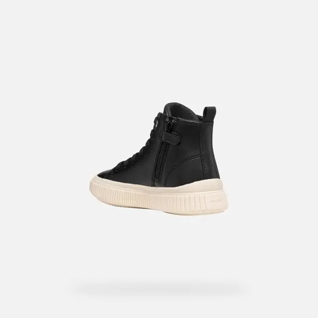 Παιδικό Παπούτσι για Κορίτσι Geox J Laquinny Girl Black Charms (Μεγέθη 28-36) ΜΑΥΡΟ 3